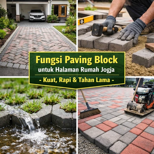Fungsi Paving Block untuk Halaman Rumah Jogja | Kuat, Rapi & Tahan Lama